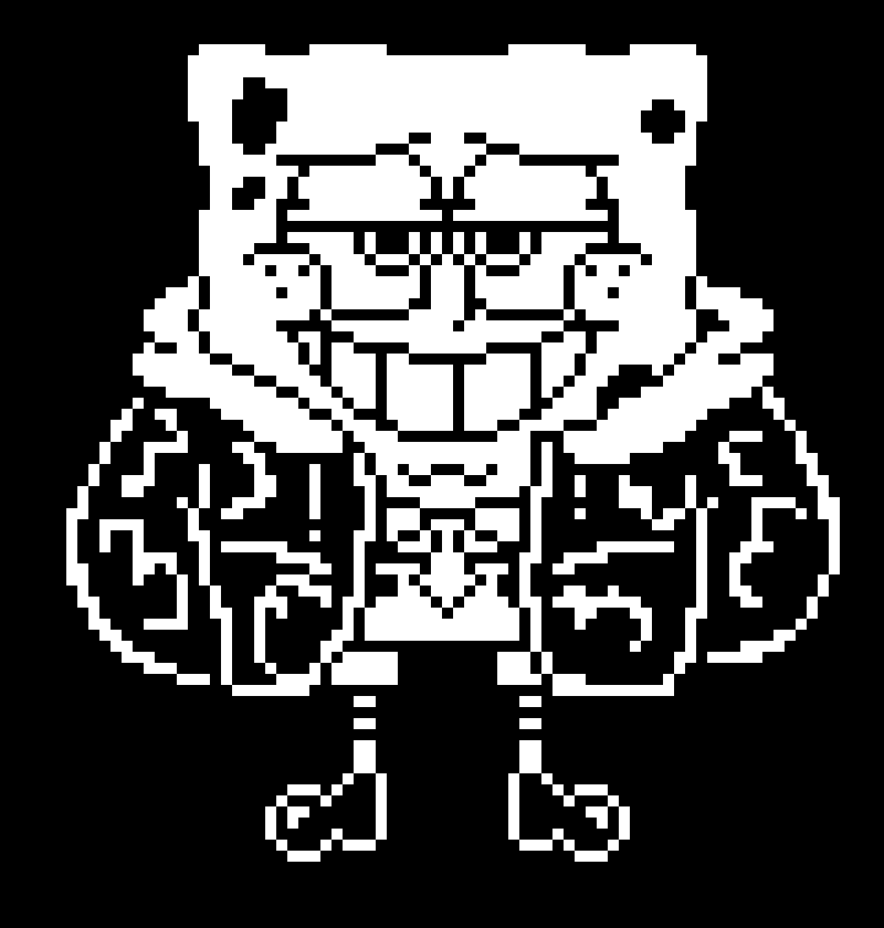 [e8ebc4] Its fine if I copy a sprite from youtube. They did with Sans, so I did with Spongeswap.