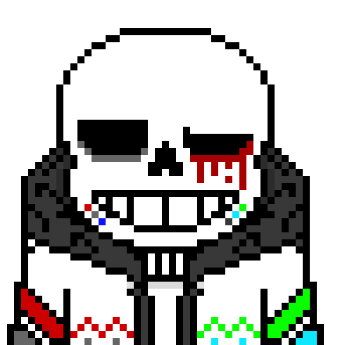 [b63bdb] *sends a bone through his own arm to keep from being pulled in*