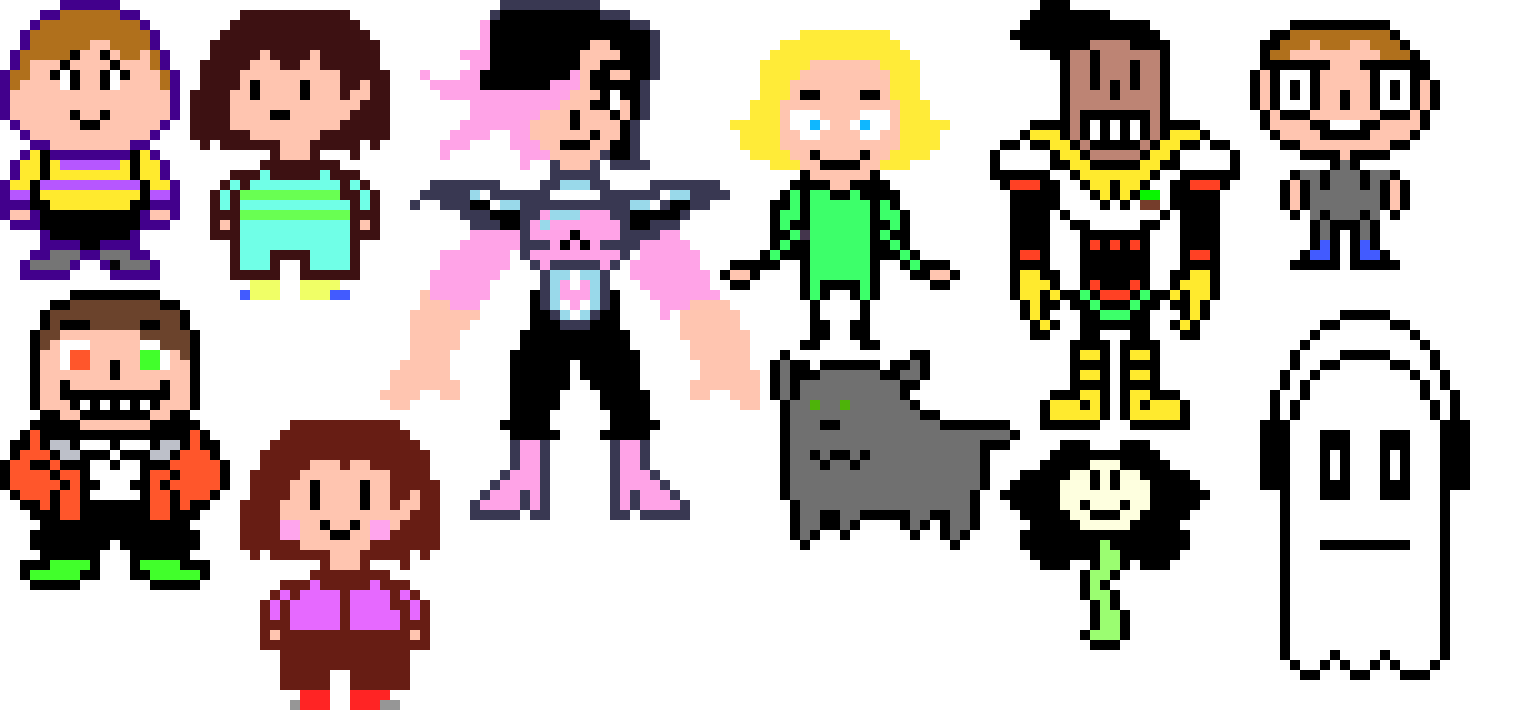 [2c4f0b] ColegioTale characters #1 sprites