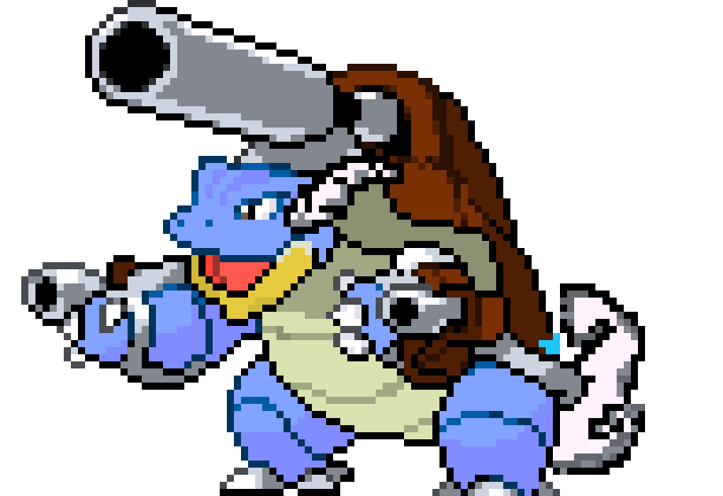 [485c50] Blastoise Pixel Art