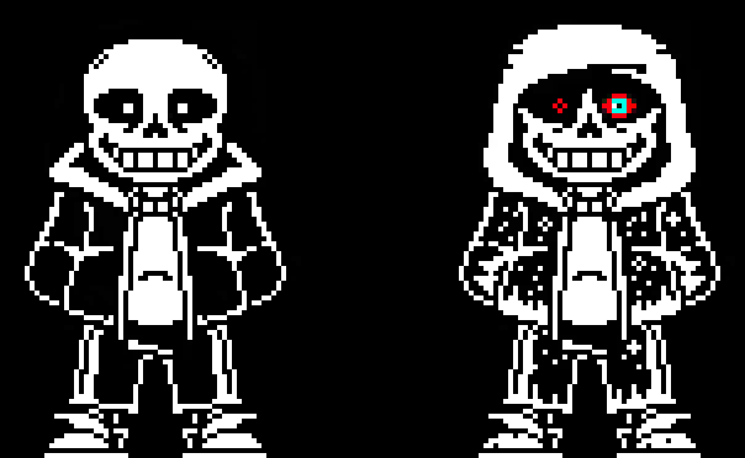 [ee8738] Undertale Sans and Dusttale Sans