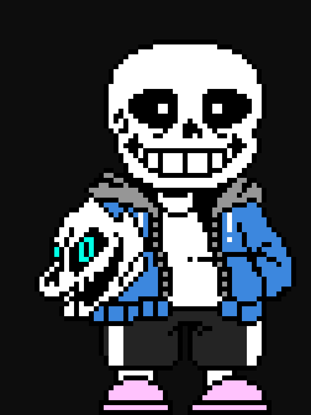 [bbf38f] i found this thing i made called "Super Smash Bros. Ultimate - Sans." when trying to find the cursed king squid faces i made for him.
