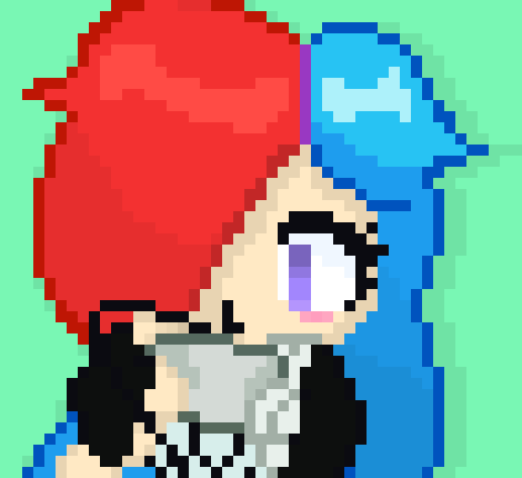 [63ceb7] -She let Rozie, nuzzle her as she lightly pet him-