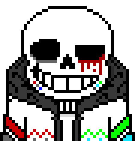 [432280] . . . . so you have chosen death? * sends bones through the speaker and through Fell*