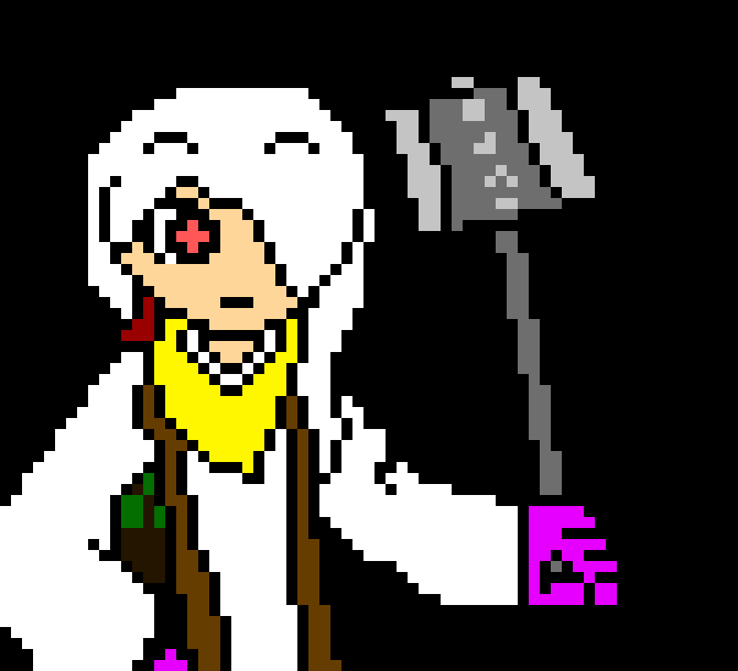 [5b2f3e] -falls down thrusting the hammer into the ground- what?