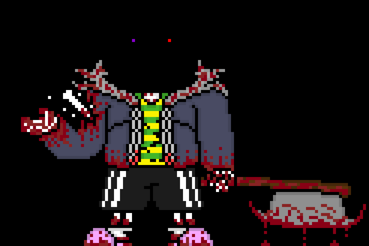 [e8cb42] Terror: here have my head *gives the head to G sans*