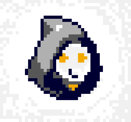 [b7489f] Reaper Overwatch Pixel Face