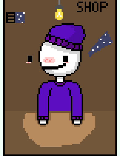 [ad3579] I made a shop. It might have a few holes in it, And while I always forget to close that window but it's nice, yet chilly. And I call it home. - Blook