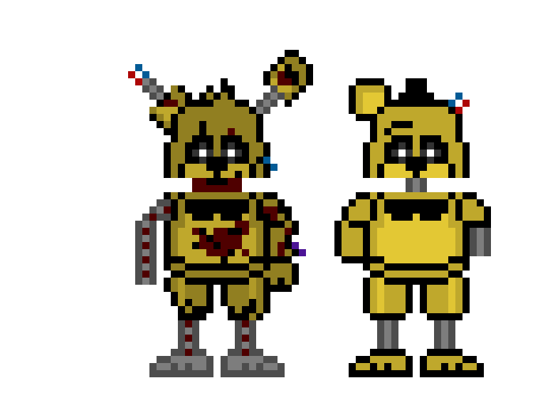 [ca6eda] Ignited Golden Freddy and Ignited Springtrap