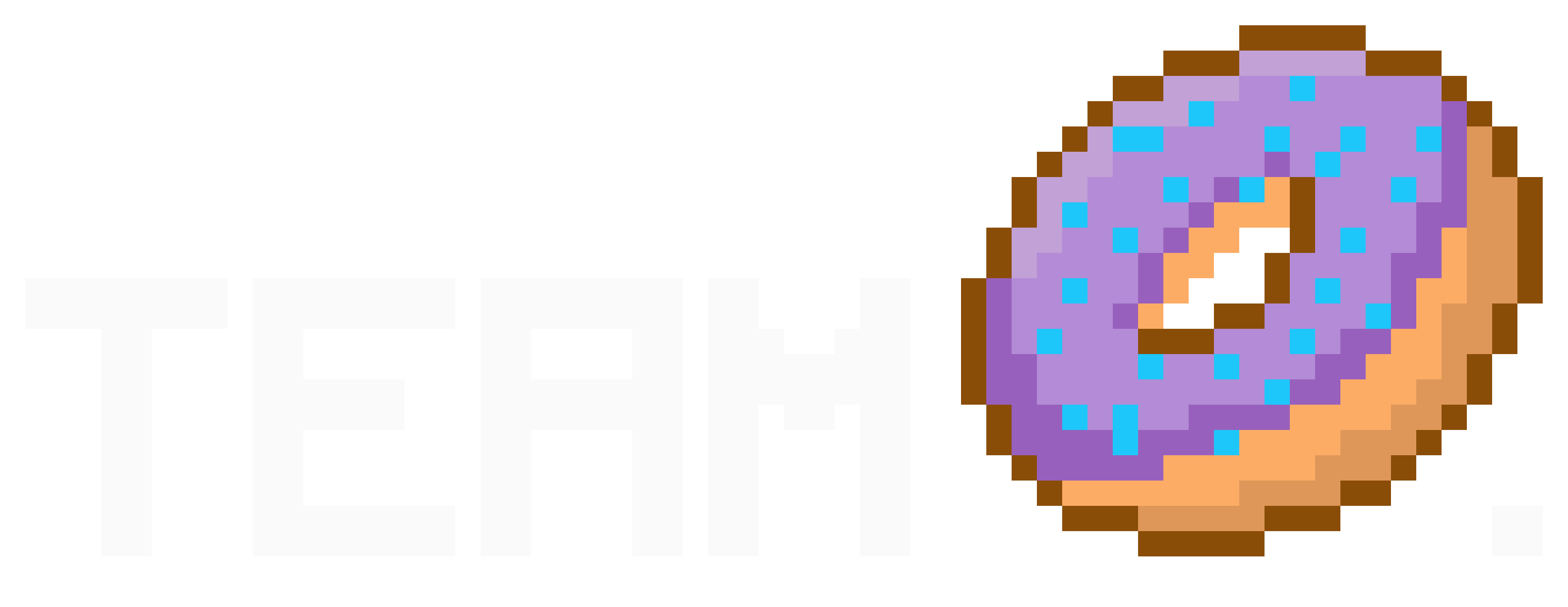 [9664c4] Team Doughnut logo white