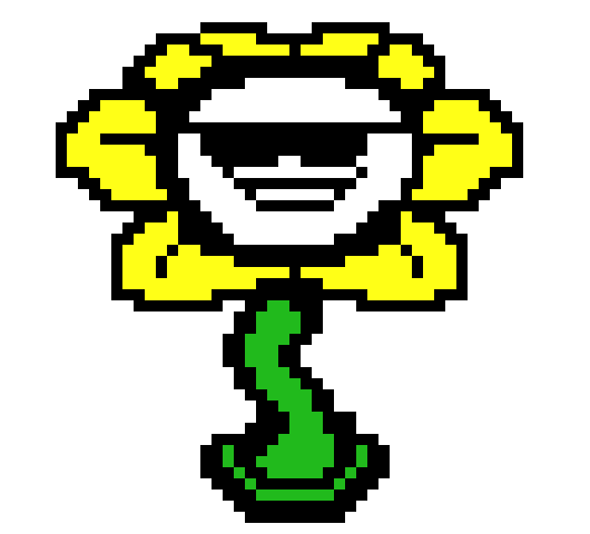 [4e19e3] Flowey with sunglasses