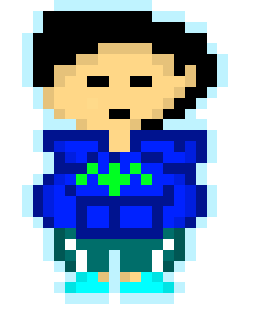 [7a0a81] *he still has his eyes closed, his arm barely stretched out.*