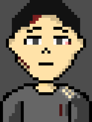 [90896a] *As he got close enough, he put a hand on Boarder's cheek, but still couldn't find himself to do anything but stare. He looked bewildered, overwhelmed.*