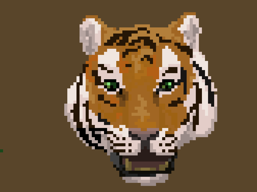 [9664c4] very useless tiger drawing