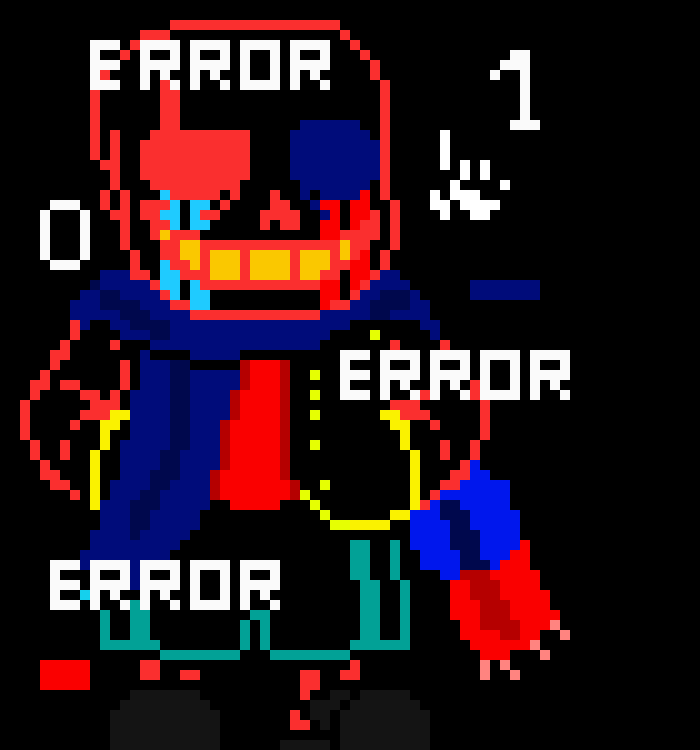 [49cd9d] *7 gaster hands, 2 giant gaster hands, and a giant blaster appears over me* so your the reason that he attacked ink