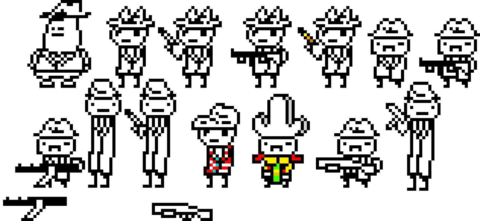 [9664c4] Misc. Problem Sleuth 8-bit Sprites