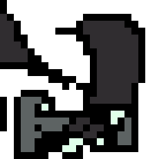 [792f74] Splits in half to reveal grey shadow like tentacles...