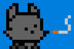 [0b51d0] "...Y'know what? I'll just..." -insert teleporting to a bunch of random locations, untill he actually meets someone.-