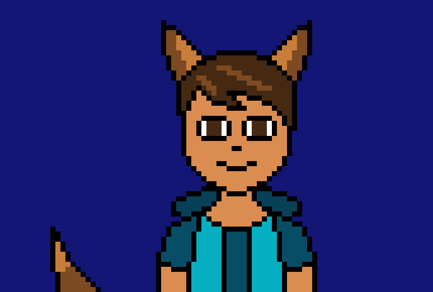 [4fbda4] touches eve's tail) can we snuggle eve-Evan foxx(can i call myself Evan foxx eve)