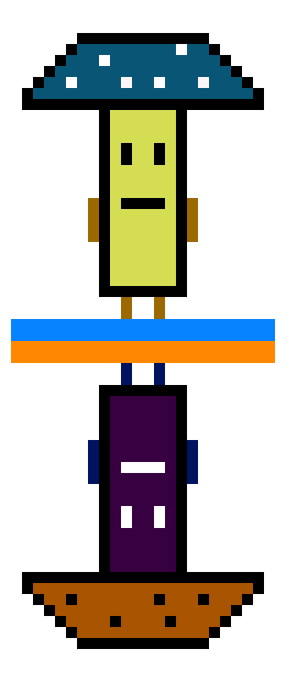 [5101cd] 2 very different mushrooms