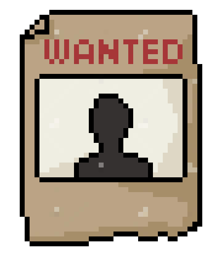 [f922a6] 8 bit wanted poster