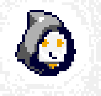 [dfb43a] Reaper Overwatch Pixel Face 