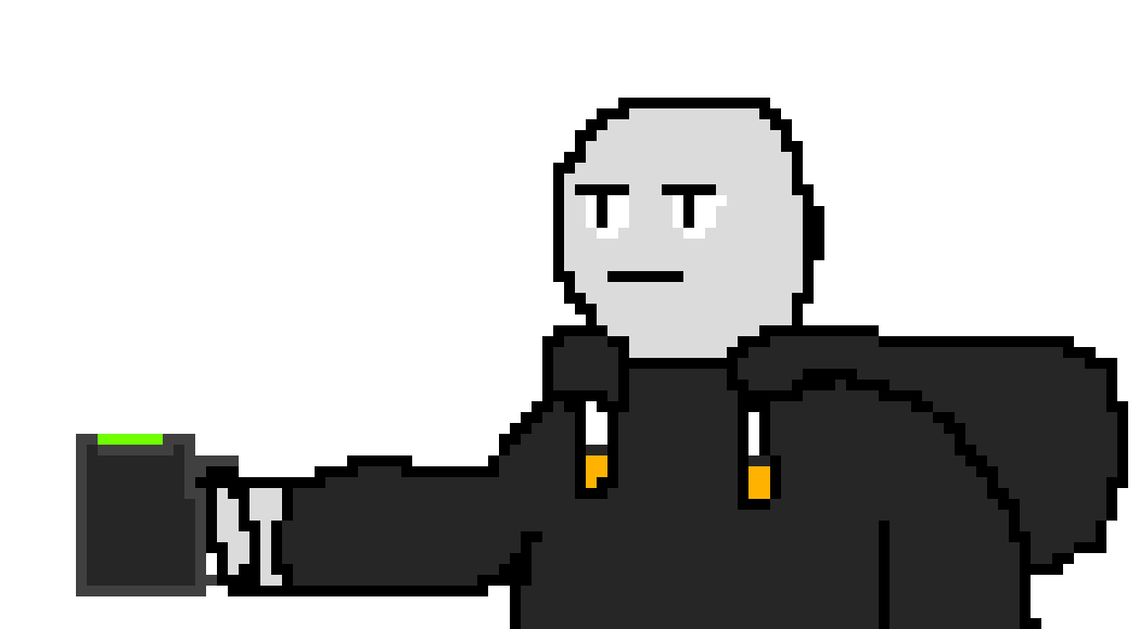 [0b51d0] WHo do you guys think would win? Sans, or Sans with a gun? (Blitz)