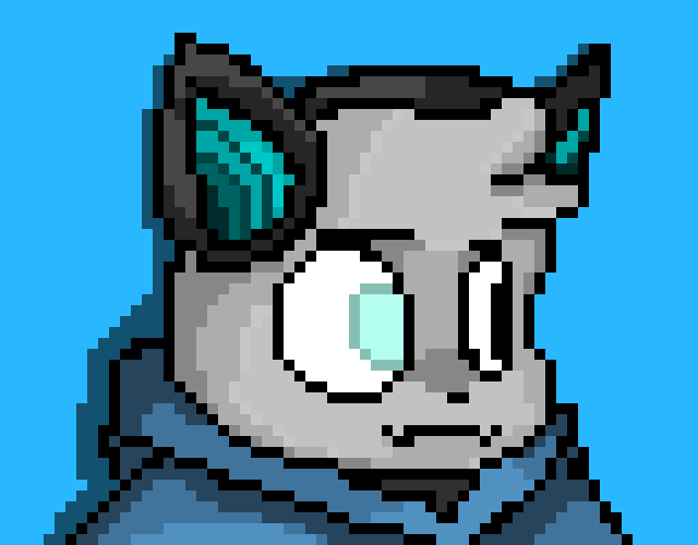 [038bf1] (Blind eye fix...) *Just lets the fox stay on his head... he's trying to stay chill anyways...*