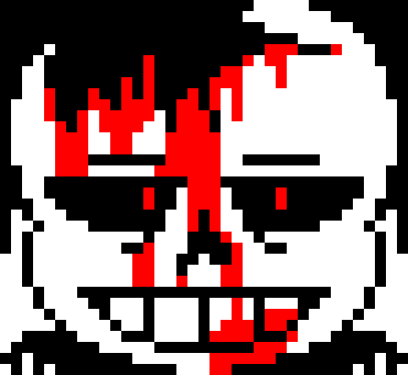 [7ce906] Well, have you seen any monsters beside sans bleed in the actual game? Note the fact that when monsters bleed, the blood on the sprites are red. -Demented Sans