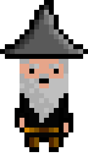 [bb0007] Pixel Wizard Black Idle AniF4