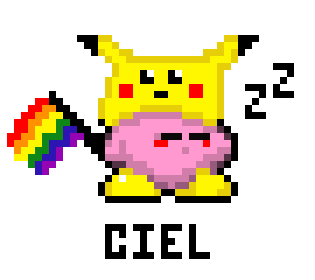 [1eb544] Shadow Kirby (8-Bit Sprite)