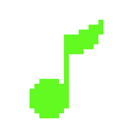 [4c3f51] music note green