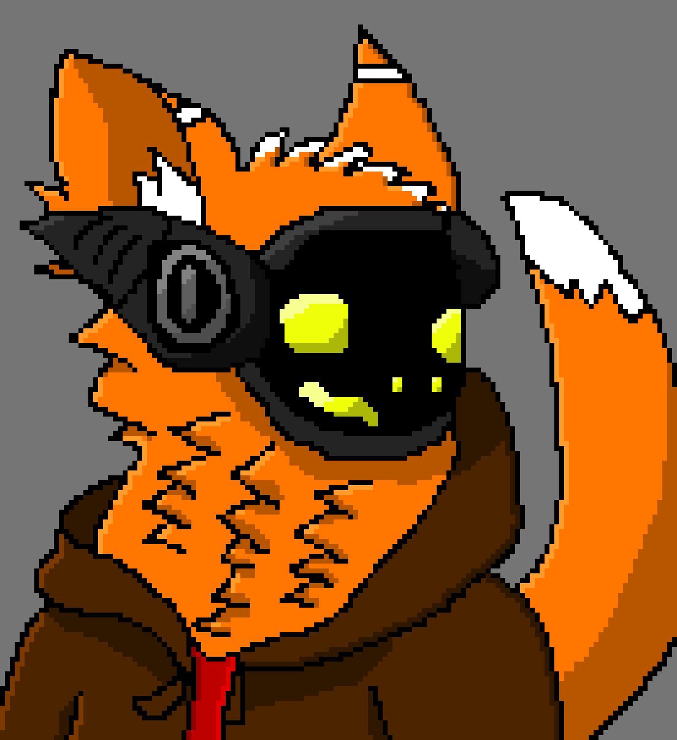 [843b57] Oh well while I fix his legs, keep him calm ok? *examines his legs and grabs tools* -Tim