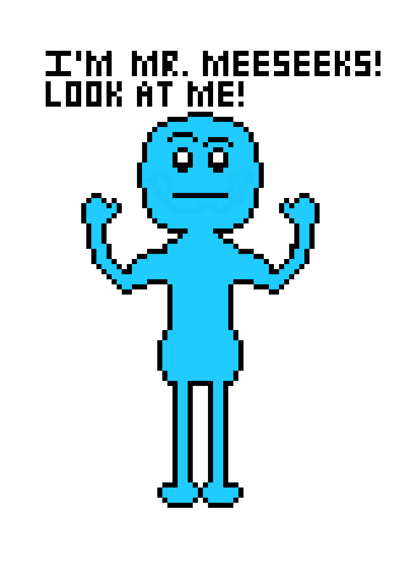 [1cc69e] I`m Mr. Meeseeks! Should I keep Alze`s yellow skin that she always has or should we go for something that isn`t as jaundice (Sorry if it seems racist, I have no problem with different races)?