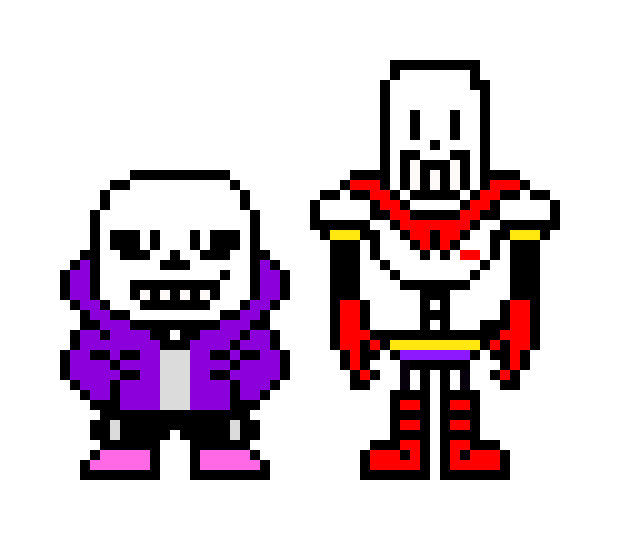 [8ae421] ColegioTale Dario And Ian v2 sprites but i tried to make them into sans and papy