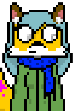 [6d74d1] (Sees Zim (She doesn't look down too much because she is kind of short)) What the...