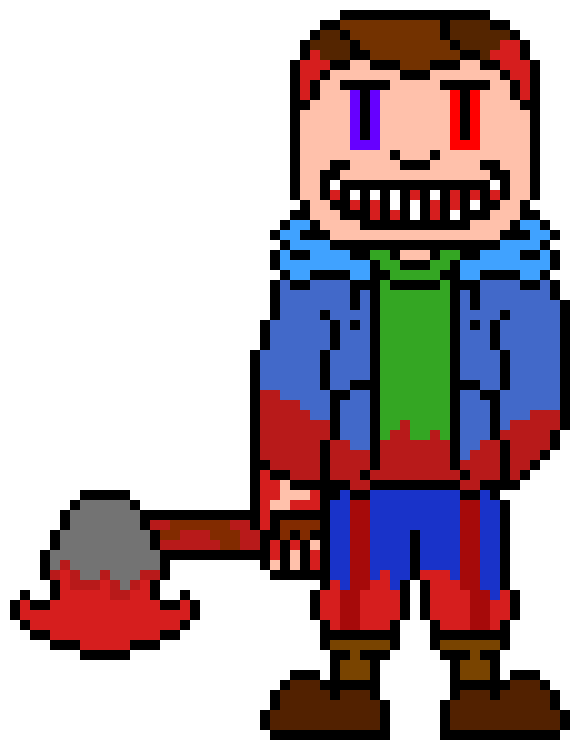 [d6b045] Terror Jacob: *Gets his axe out* Die BITCH! *He slices her*