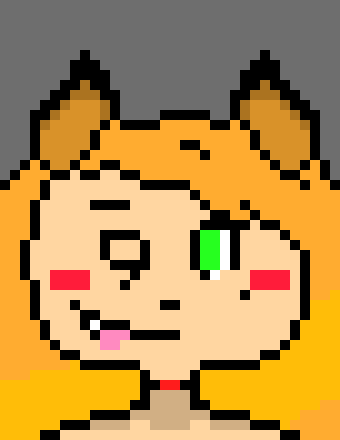 [405e37] Eve Foxx: *She sqeuaked and sucked it all up* Mmm...It tastes sweet...Heheheh...Thank you master~ *She would give the tip a kiss*