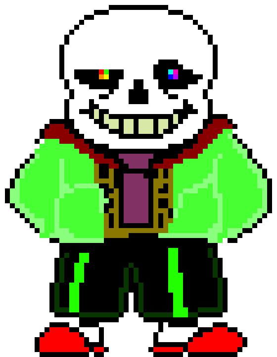 [a65c33] So, I've been working on sprites for my Undertale AU called Traumatale. Who wants to see the Sans and Papyrus overworld sprites?