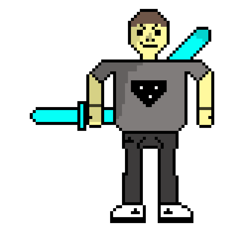 [0f05d4] humantale oliver (papyrus)  blue sword attack