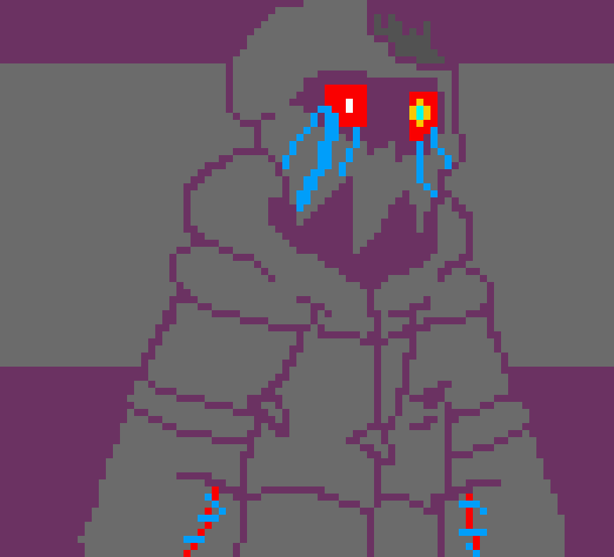 [4793a2] -hanging upside down from a few strings in the antivoid-