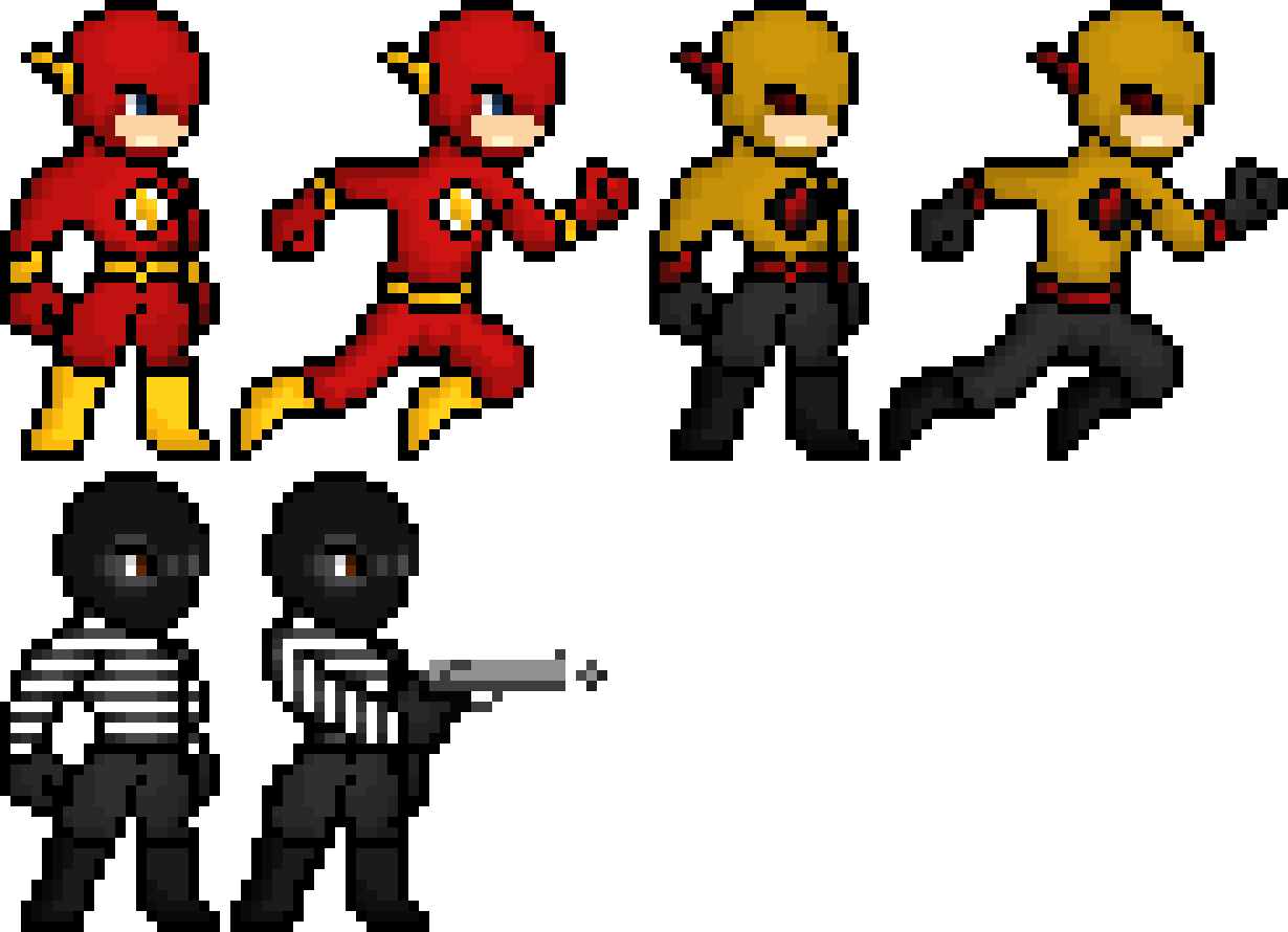 [9664c4] The Flash Pixel Art Collection