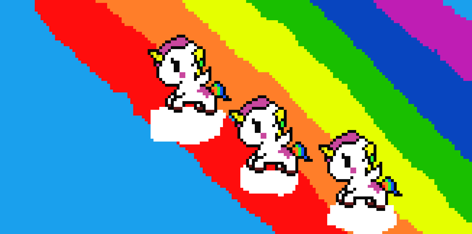 [f5b2d0] CLOUD FLYING UNICORNS