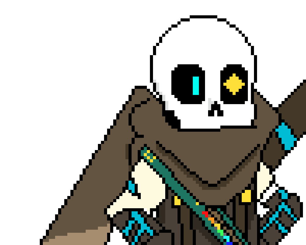 [b9de0d] *chilling in the void* - INK! sans