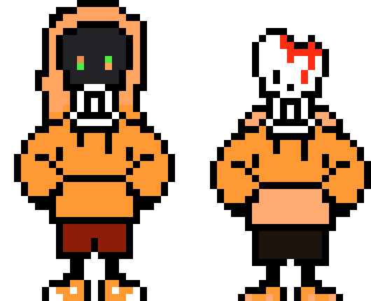 [017444] Swap!Murder time duo - Fresh!Ink sans