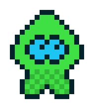 [e622b7] A green squid but better