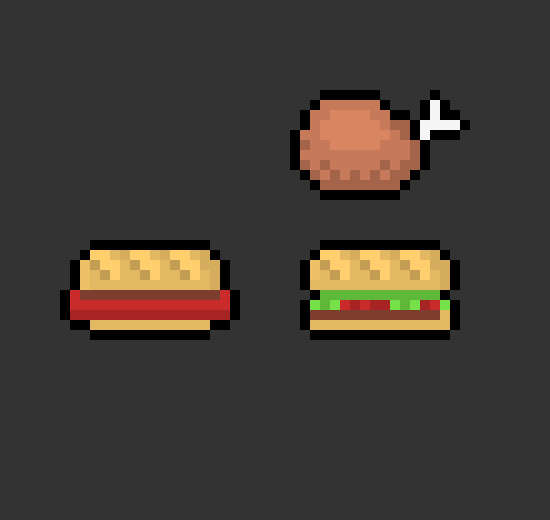 [2529cb] Food Pixel Art 2