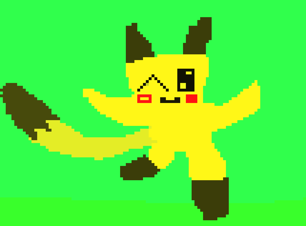 [44a8db] pikachu pixel art