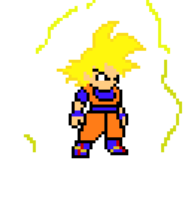 [5c3051] 8Bit Goku Charging up
