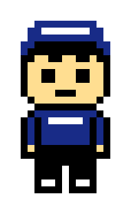 [1d1cd4] danganronpa quackity pixel sprite